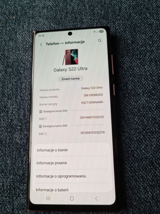 samsung galaxy s22 Ultra 12/512 mocna wersja+dodatki