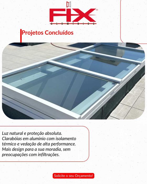 Caixilharia, Estruturas em Ferro e Vidraria – FIX Alumínios
