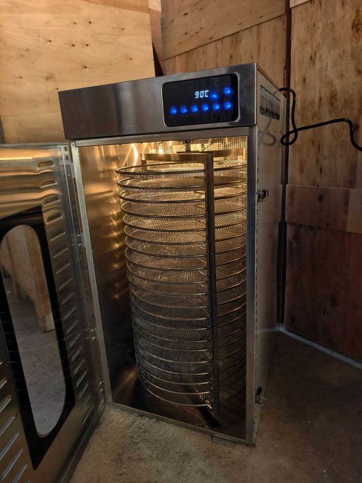 Роторний обертовий дегідратор сушарка для овочів фруктів м'яса 2 кВт