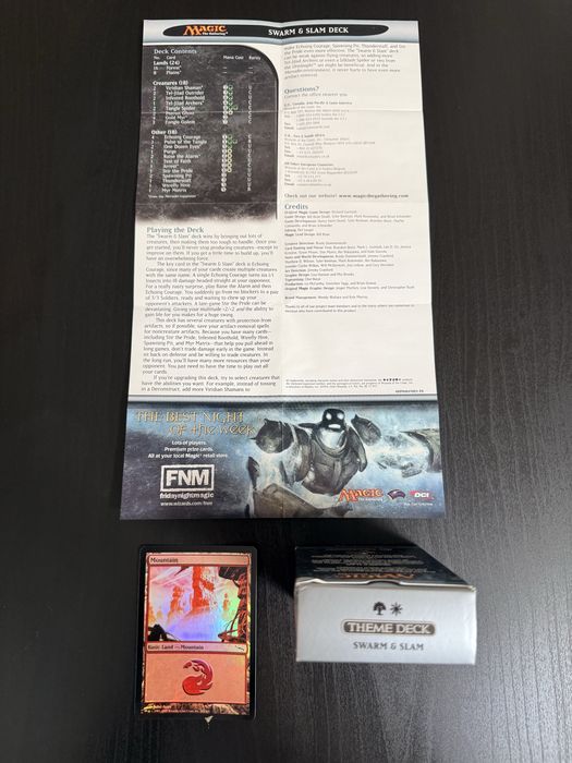 3 Decks Magic The Gathering Darksteel – Mind Swarm, Transference e Swarm & Slam