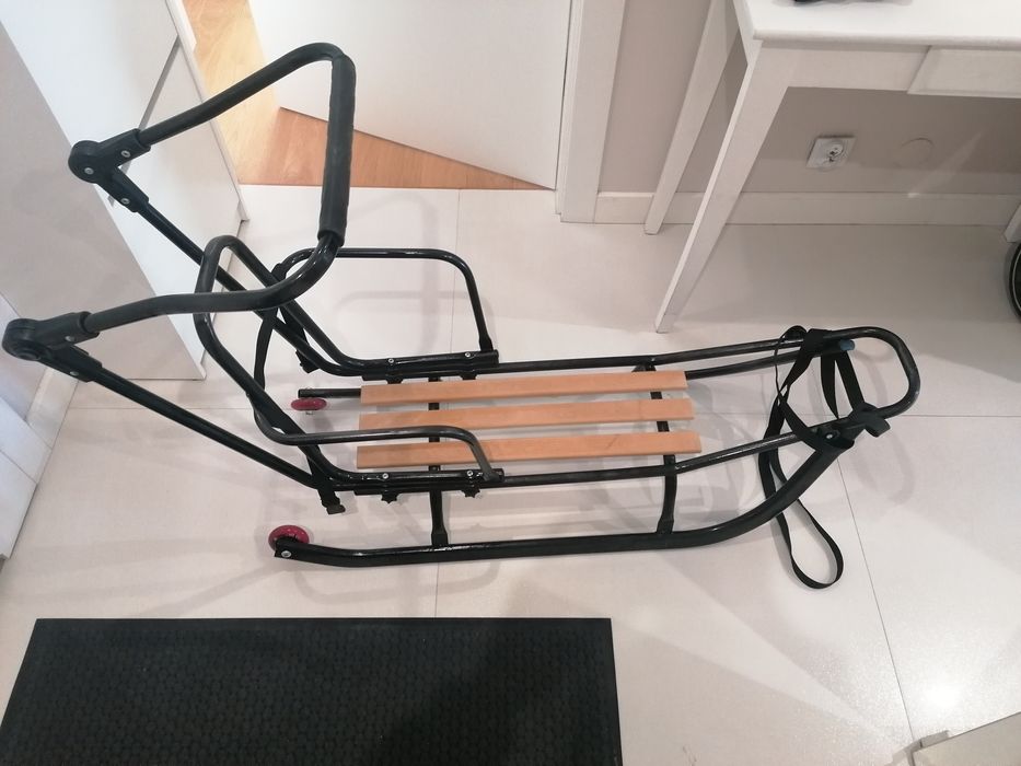 Sanki/pchacz, śpiwór, budka, kółka