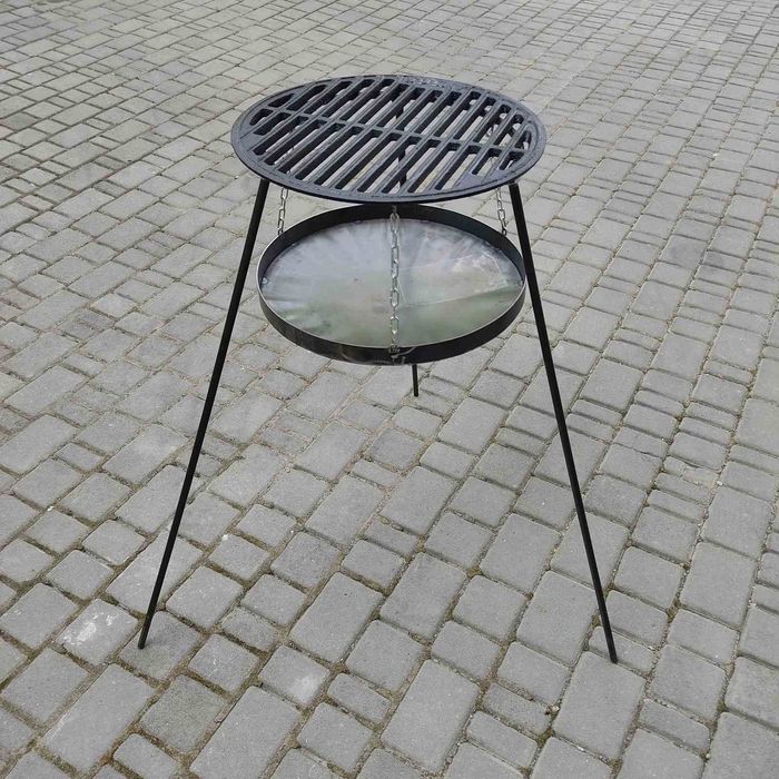 Сковорідка із диска борони 50см з кришкою,чохлом на високих ніжках