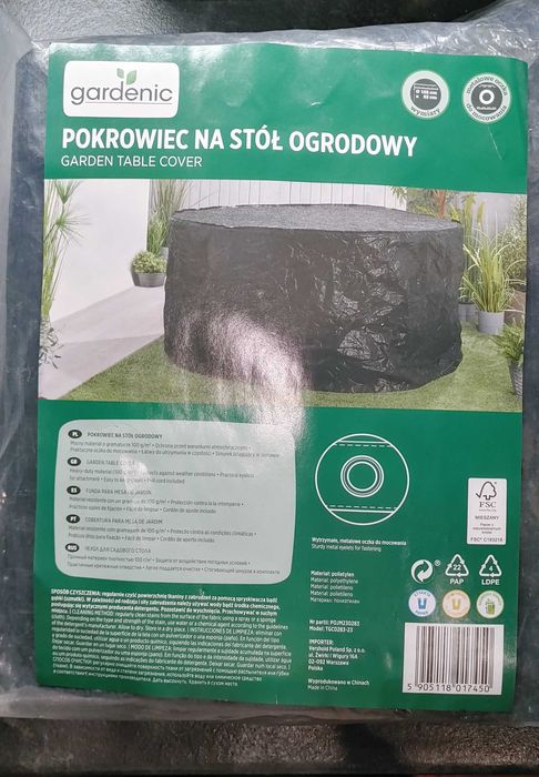 Pokrowiec osłona na stól ogrodowy