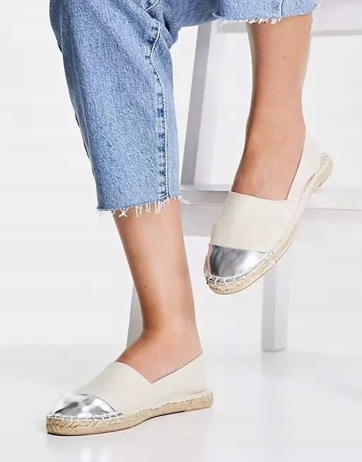 London rebel wide fit espadryle beżowe 38 rhx