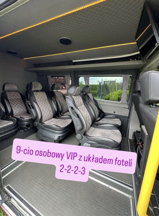 Wypożyczalnia. Wynajem bus 9 osobowy VIP Opel Movano Renault Master