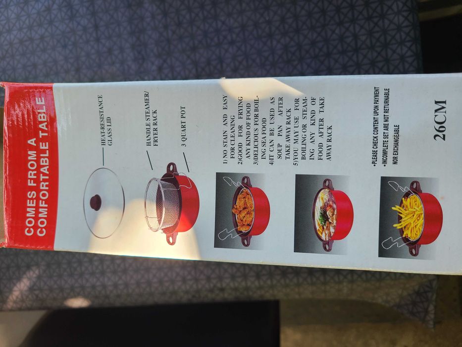 Кастрюля-фритюрница на 3 л, 26 см