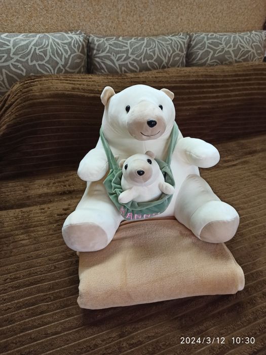 Плед + м'яка іграшка