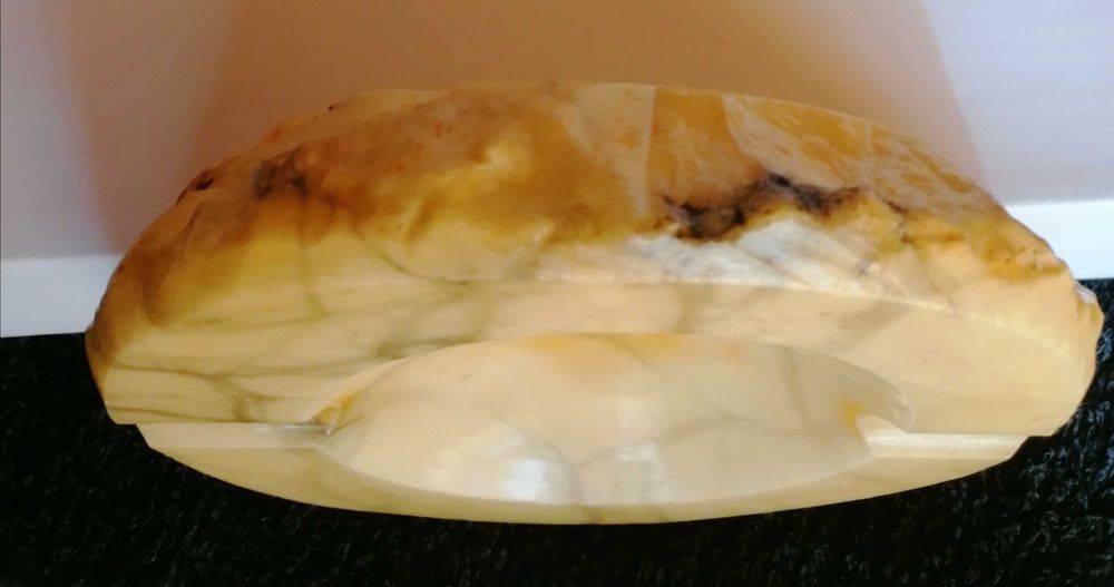 Cinzeiro antigo Alabaster Genoine Itália