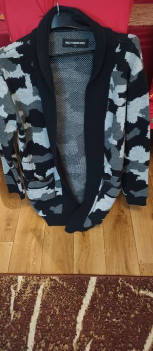 Sweter męski wzór moro