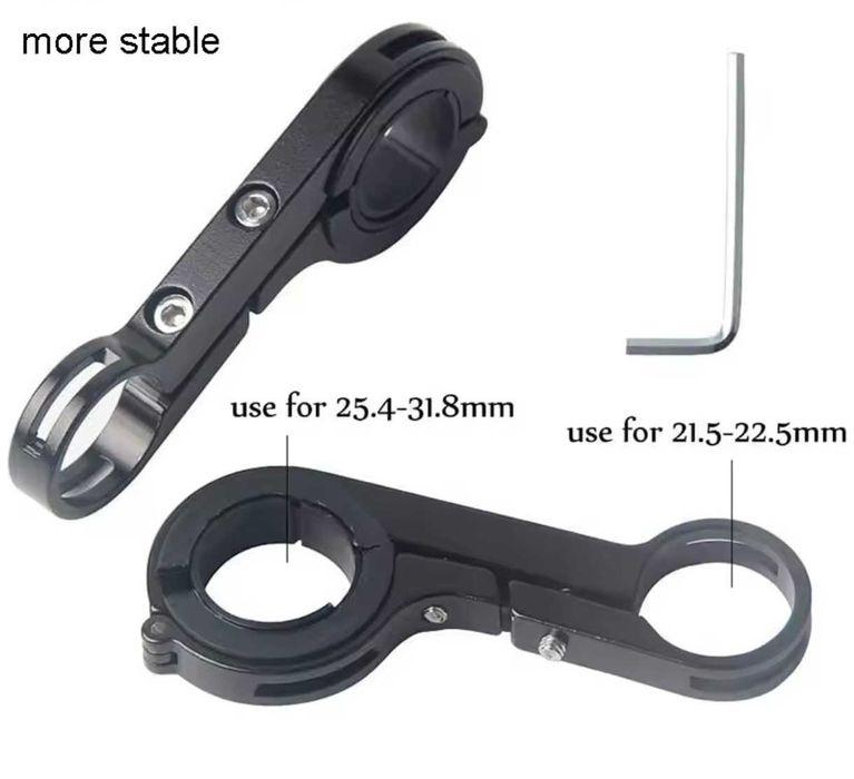 Wspornik kierownicy W20PB+funkcja power banka 20cm,1szt,czarny,rower