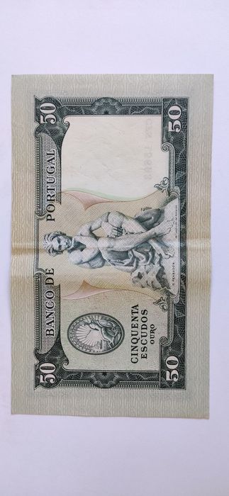 Nota Cinquenta Escudos 1955 Fontes Pereira de Melo