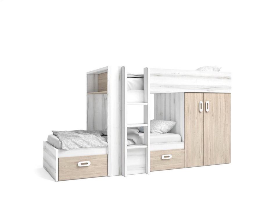 Beliche moderno com arrumação Conforama 92x190cm– ótimo estado!