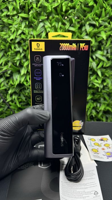 Потужний павербанк Baseus Ener Geek GP12 20800mAh 145W з гарантією
