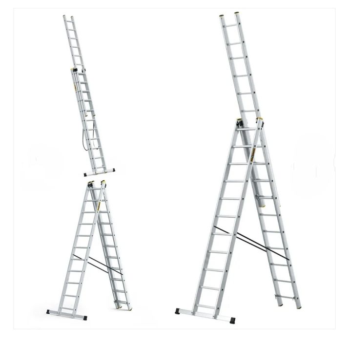 Drabina aluminiowa 3x10 domowa malarska polska