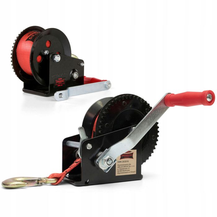 WYCIĄGARKA RĘCZNA KORBOWA PASOWA 1133kg wciągarka lebiodka przenośna