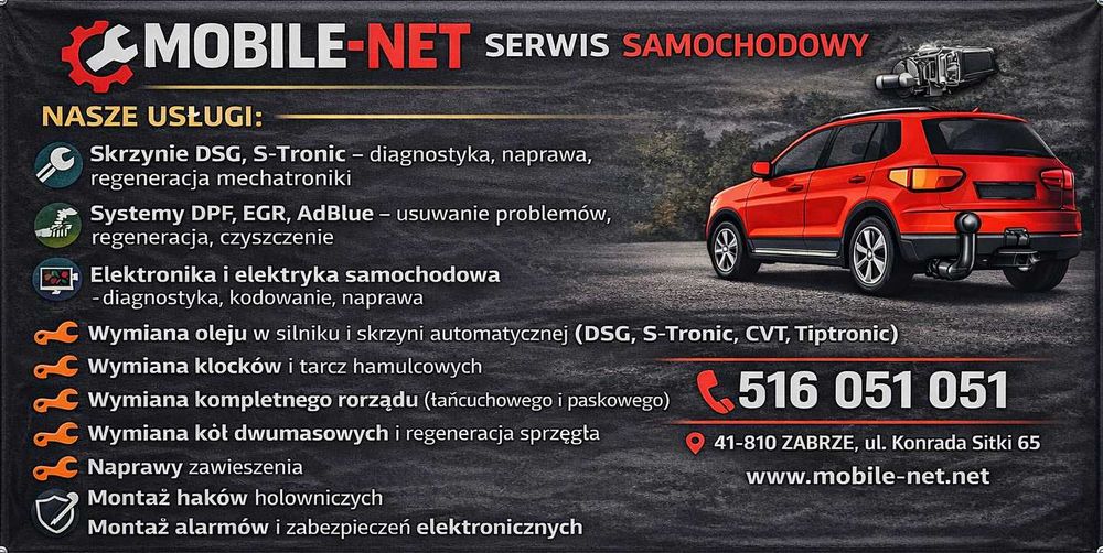 Zabrze Serwis Samochodowy Montaż Haków, Naprawy DSG, S-tronic