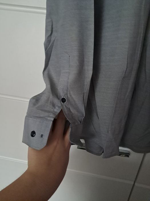 Szara koszula męska