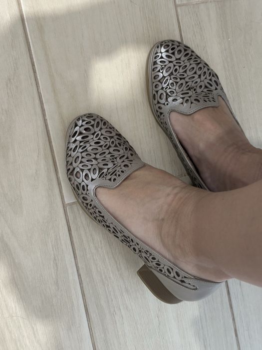 Туфлі, балетки шкіряні, весна-літо