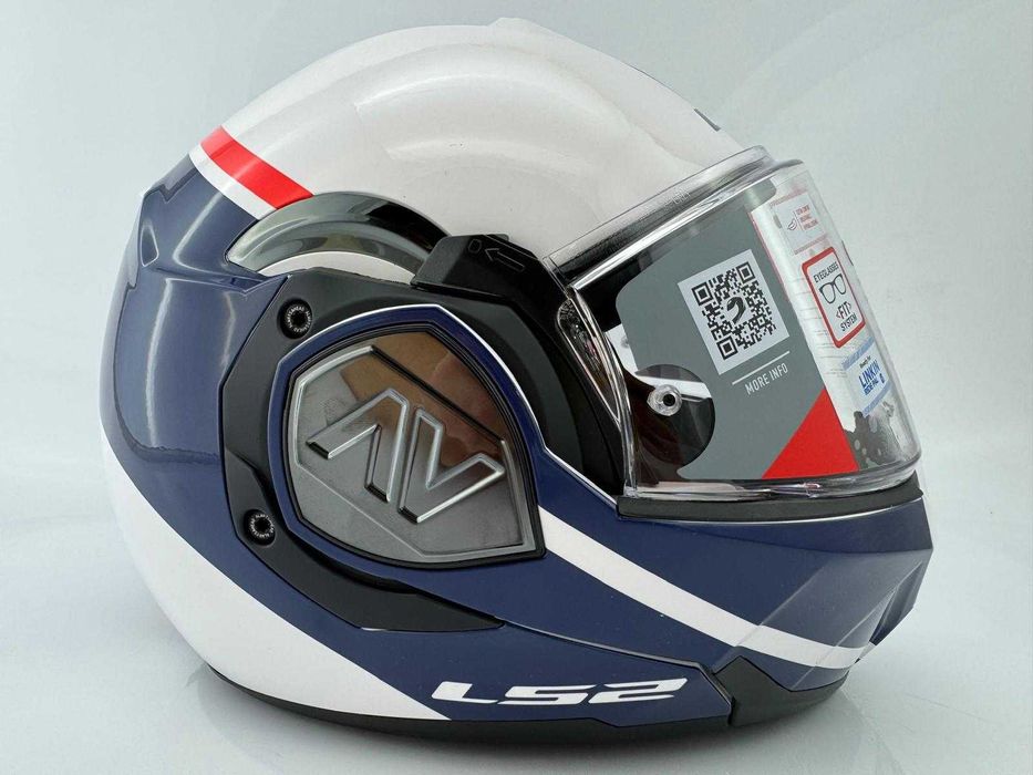 WYPRZEDAŻ Kask Szczękowy Blenda LS2 FF906 ADVANT Swipe Red Blue