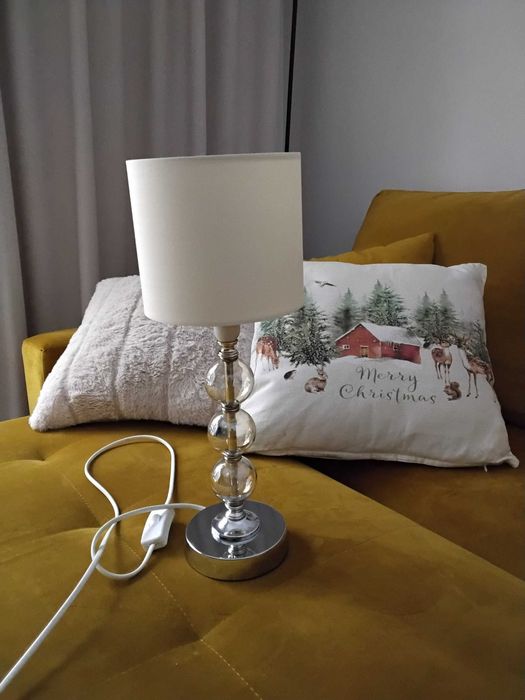 Lampa glamur szklana