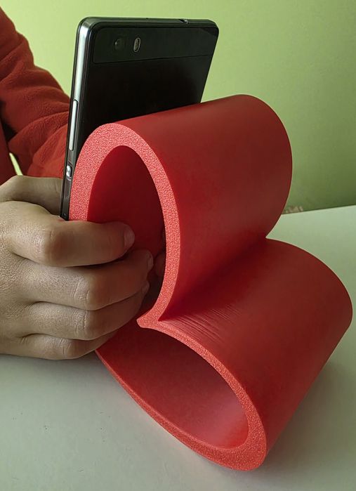 Suporte telemóvel coração vermelho – decoração