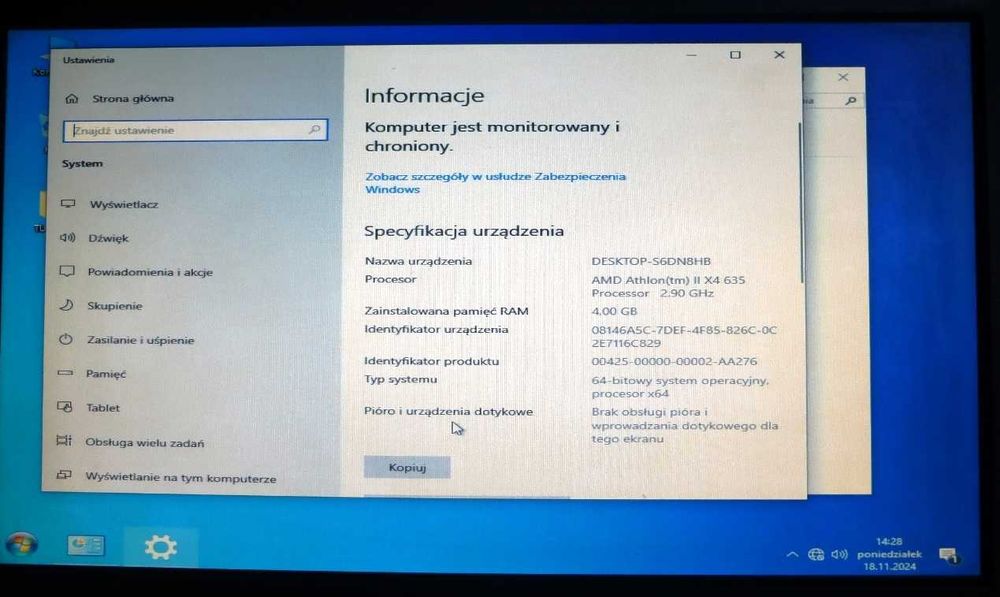 Płyta Asus M4N68T-M  + Athlon II X4 650 + cooler