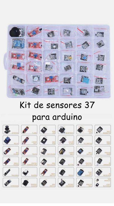 Kit acessórios sensores e módulos arduíno raspberry pi