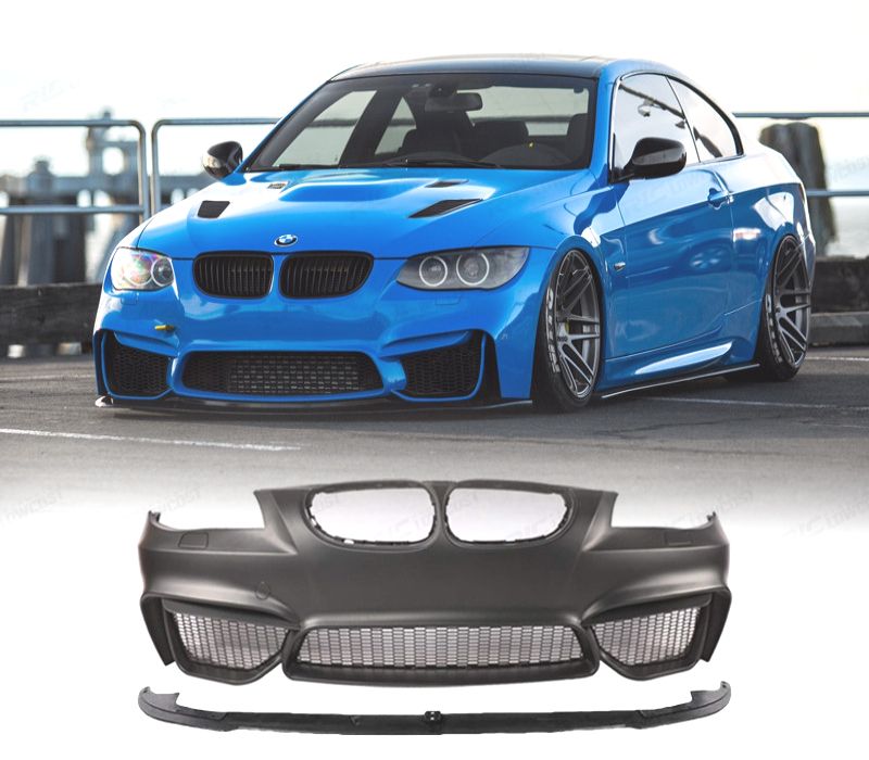 PARA-CHOQUES FRONTAL BMW E92 LCI 10-14 LOOK M4 PDC + SPOILER LIP