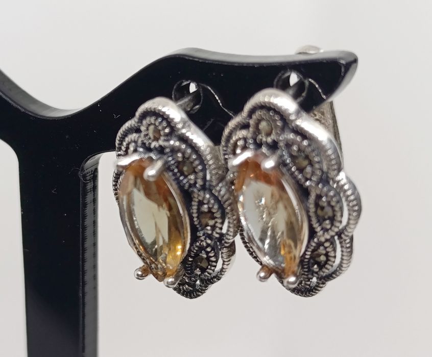 Kolczyki srebrne z zultanitem