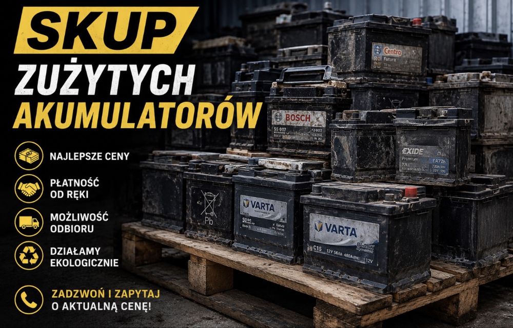 Skup zużytych akumulatorów | Najlepsze ceny | Gotówka | Odbiór