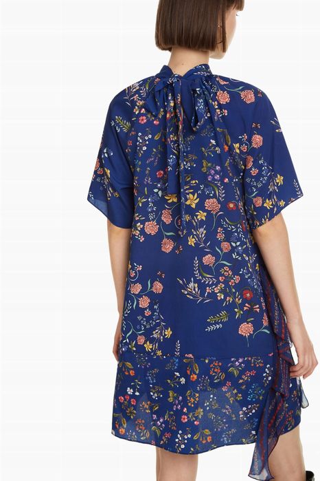 Sukienka z falbankami w kwiaty DESIGUAL L 40