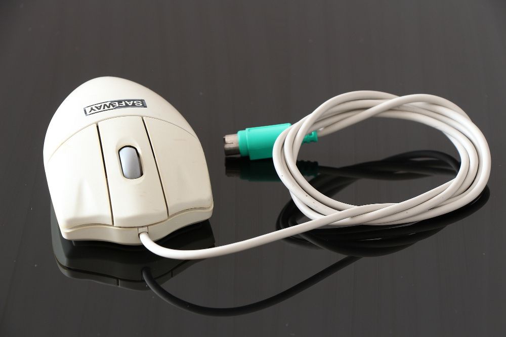 Rato SafeWay com ficha PS/2 - branco64739579525889121