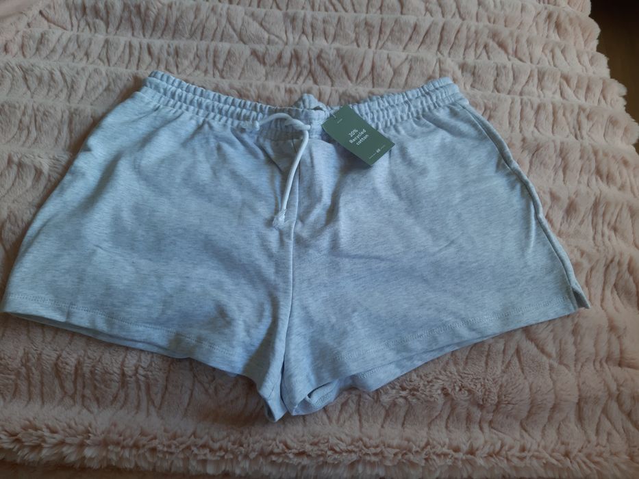 Spodenki xl szare h&m kolekcja damska sport bawełna spodnie krótkie la