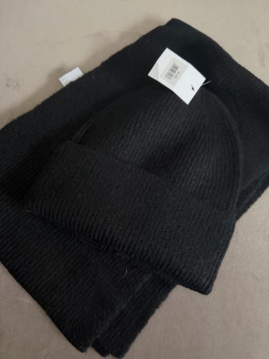 Komplet czapka szalik wełna wiskoza