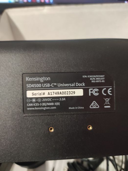Докстанція kensington sd4500 usb-c universal dock