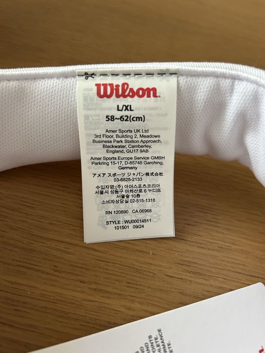 Pala/Viseira Wilson Branca – Nova (ténis/padel)