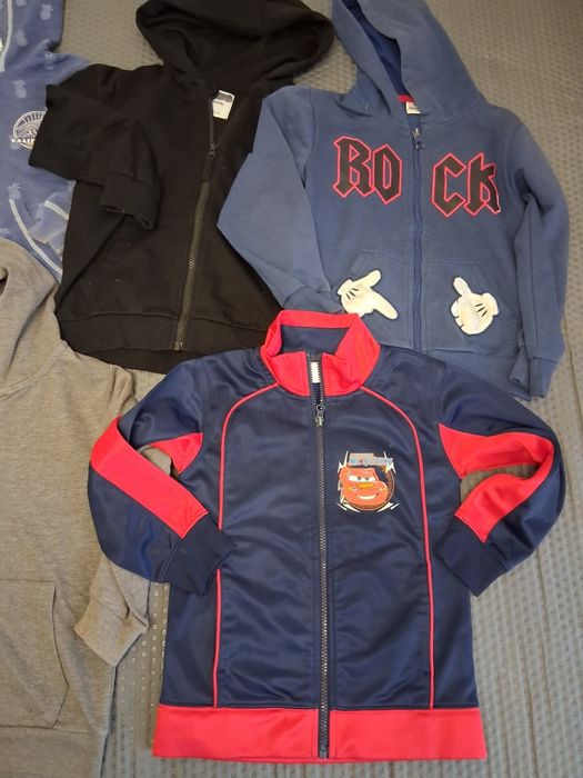 Zestaw bluz chłopięcych 122 bluza rozpinana