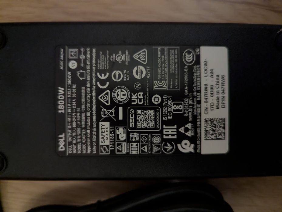 Dell TB16 Thunderbolt 3 MOD – MacBook / Mac – zasilacz 180W