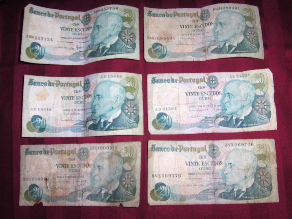 MOEDAS ANTIGAS de Escudo, Pesetas e outras - coleção