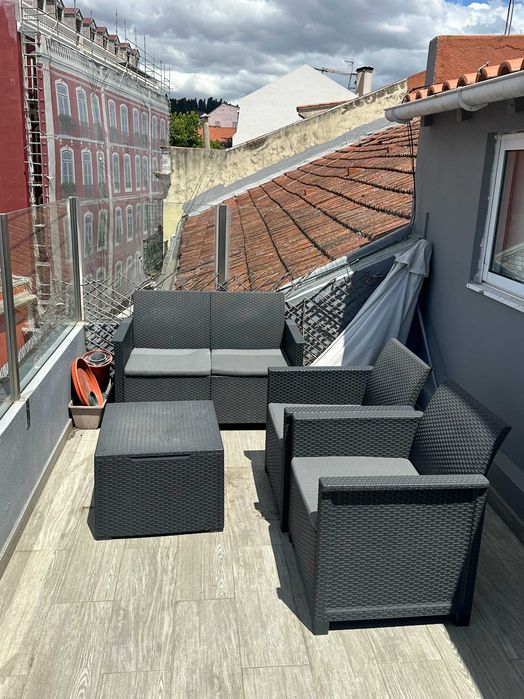 Set exterior com arrumação- leroy merlin