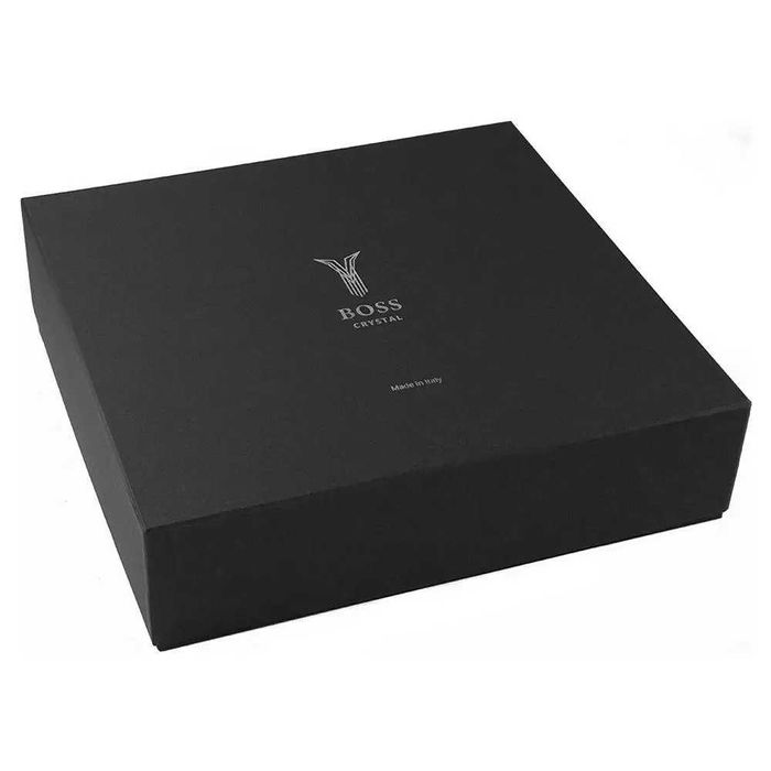 Кришталеві келихи для віскі з графином 850 мл, 6 келихів, Boss Crystal