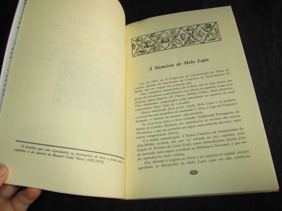 Livro Bom Garfo Bom Copo Couto Viana Vega