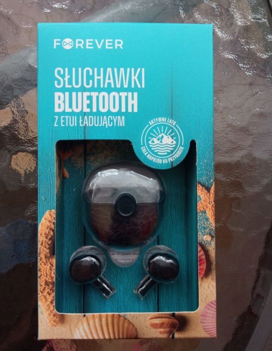Słuchawki Bluetooth z etui ładującym