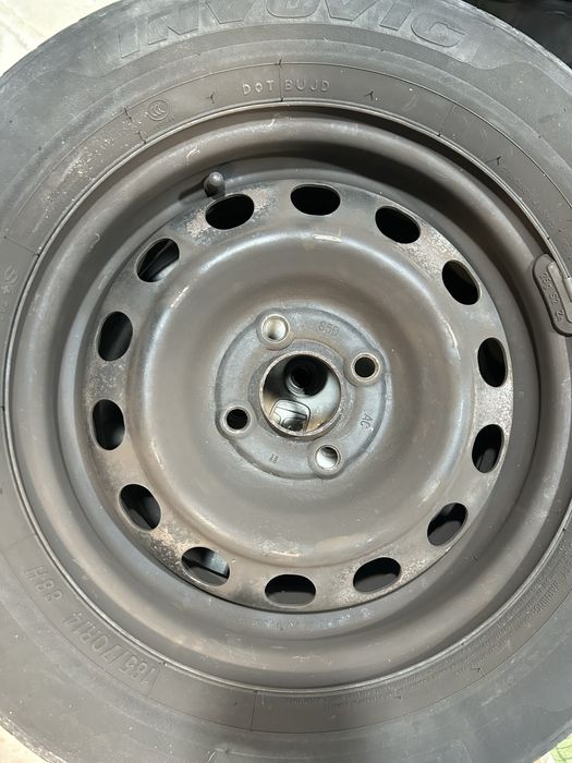 Jantes 14 ferro com pneus civic 4x100