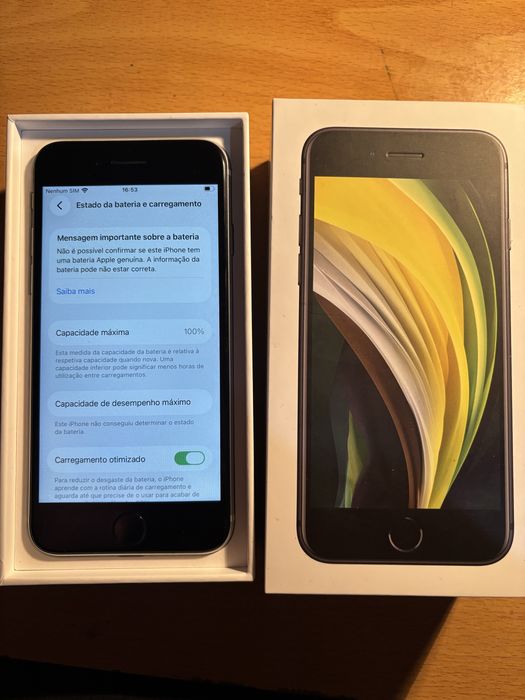 iPhone SE 2020 64GB – iOS 26, Desbloqueado + Capinha – 95€