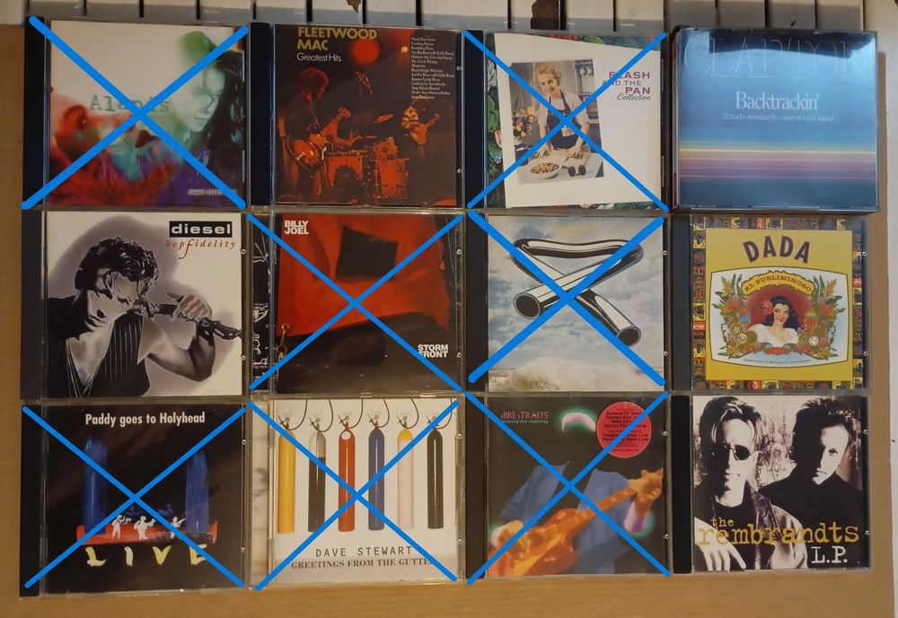 36 CDs de Hard Rock / Rock / Pop (desde 4€)