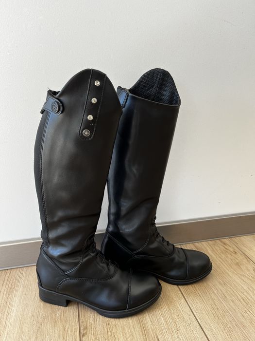 Buty jeździeckie oficerki Suedwind 34 dziecięce skóra 21 cm