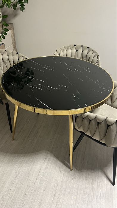 Stół marmurkowy złoty