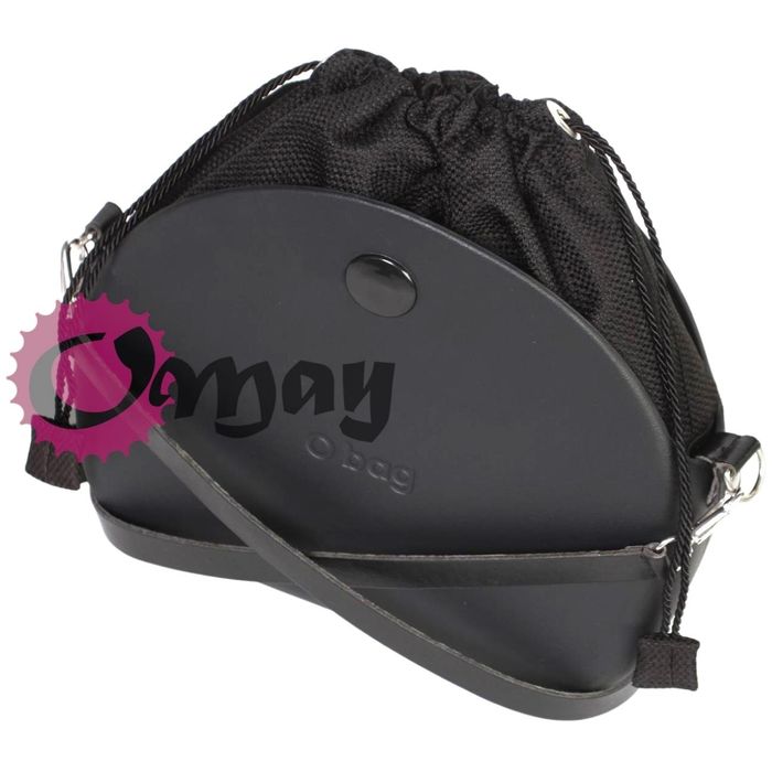 organizer OBAG MOON LIGHT czarny struktura elegancka 2 kieszenie OMAY