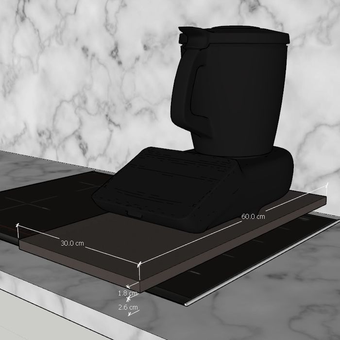 Base Bimby e Thermomix deslizante 60×30 cm